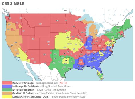 Find out which teams are winning the 2023 playoff race. . Nfl games today tv schedule map